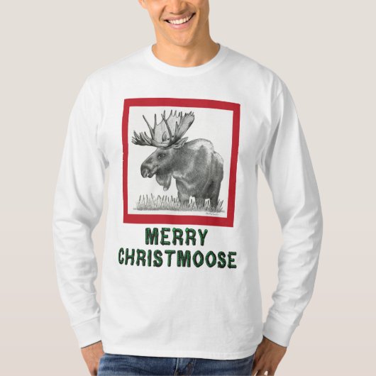 Merry Christmoose T-shirt (Voorkant)