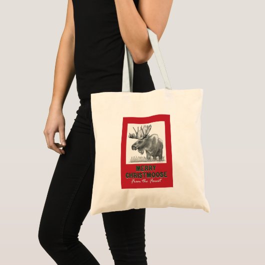 Merry Christmoose Tote Bag (Voorkant (product))