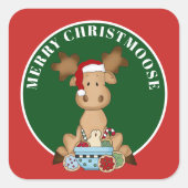 Merry Christmoose voeg bericht Modus sticker toe (Voorkant)