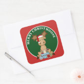Merry Christmoose voeg bericht Modus sticker toe (Envelop)