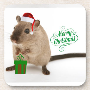 Merry Christmouse Bier Onderzetter
