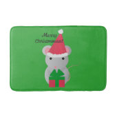 Merry Christmouse Cute Kerstmuis Badmat (Voorkant)