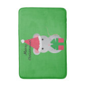 Merry Christmouse Cute Kerstmuis Badmat (Voorkant Verticaal)