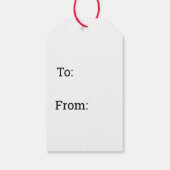 Merry Christmouse Cute Kerstmuis Cadeaulabel (Achterkant)