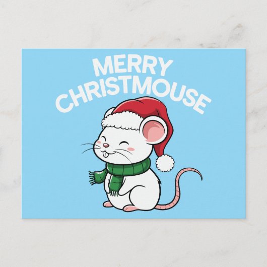 Merry Christmouse Feestdagenkaart (Voorkant)