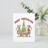 Merry Christmouse Feestdagenkaart (Staand voorkant)