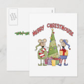 Merry Christmouse Feestdagenkaart (Voorkant / Achterkant)