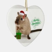 Merry Christmouse Keramisch Ornament (Rechts)