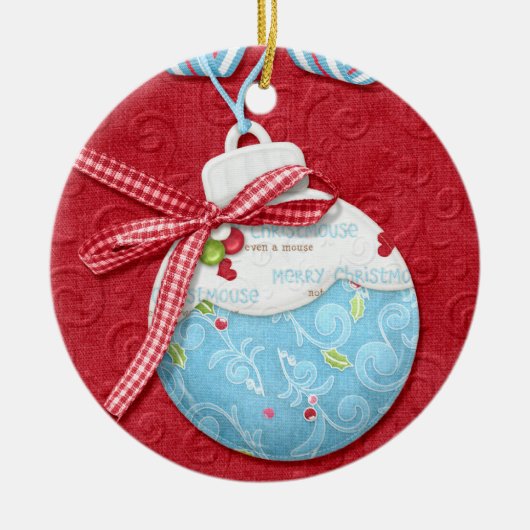 Merry Christmouse Ornament (Voorkant)
