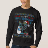 Merry Christmukkah Jewish Hanukkah Kerstmis Ugly Trui (Voorkant)