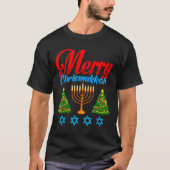 Merry Christmukkah Jewish Xmas Christmas Hanukkah  T-shirt (Voorkant)