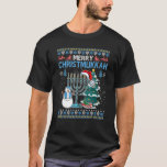 merry christmukkah menorah lelijke hanukkah chanuk t-shirt<br><div class="desc">merry christmukkah menorah lelijke hanukkah chanukah</div>
