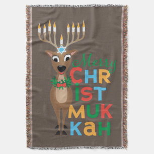 Merry Christmukkah Reindeer Deken