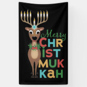 Merry Christmukkah Reindeer Spandoek (Verticaal)