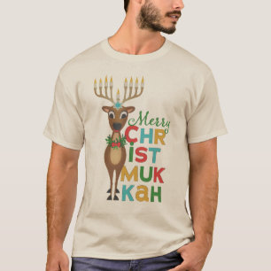 Merry Christmukkah Reindeer T-shirt