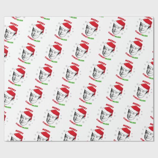 Merry Christmusk Cadeaupapier (Vlak)