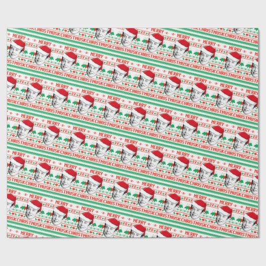 Merry Christmusk Cadeaupapier (Vlak)