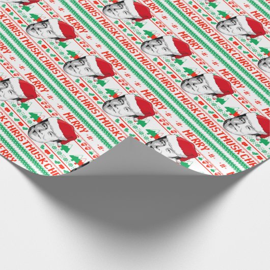 Merry Christmusk Cadeaupapier (Hoek)