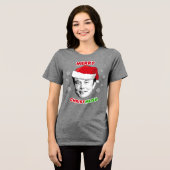 Merry Christmusk Ceramic Ornament Tri-Blend Shirt (Voorkant volledig)