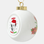 Merry Christmusk Keramische Bal Ornament (Rechts)