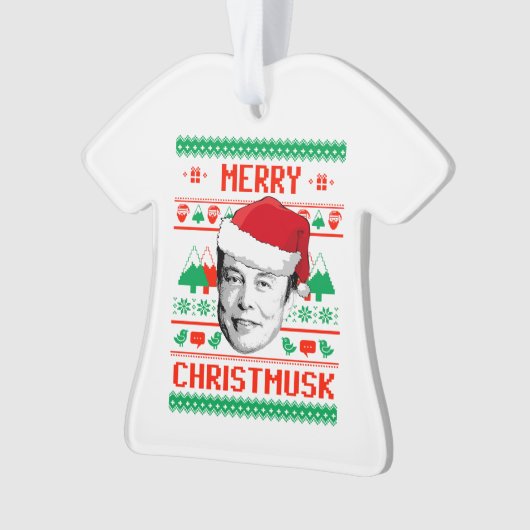 MERRY CHRISTMUSK ORNAMENT (voorkant)