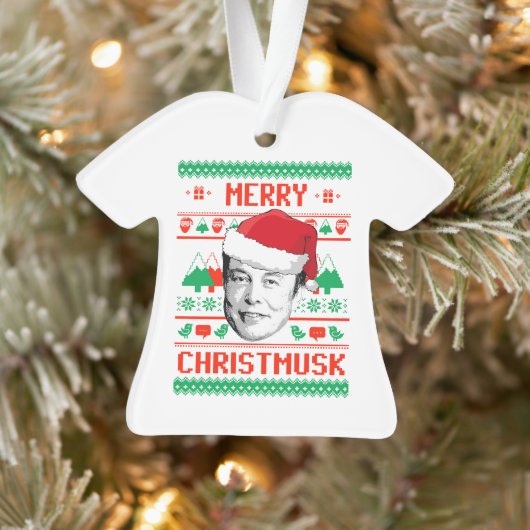 MERRY CHRISTMUSK ORNAMENT (Boom)