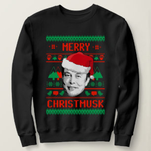 Merry Christmusk UGLY CHRISTMAS SWEATER