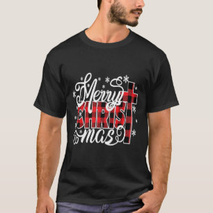 Merry Christus Mas Christelijk Jezus Kerstmis Xma T-shirt