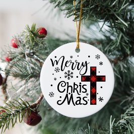 Merry Christus Mas Christelijke kerst Keramisch Ornament