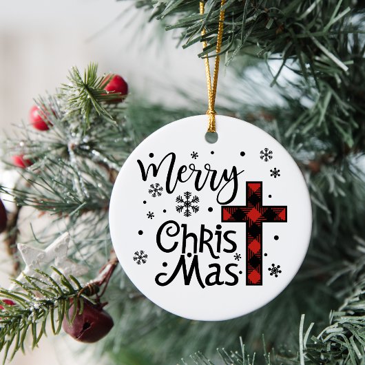 Merry Christus Mas Christelijke kerst Keramisch Ornament