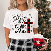 Merry Christus Mas Christelijke kerstfeestdag T-shirt