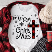 Merry Christus Mas Christelijke kerstfeestdag T-shirt