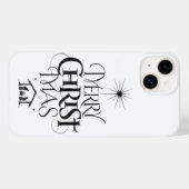 Merry Christus Mas Religieuze Kerstkalligrafie C Case-Mate iPhone Case (Achterkant (horizontaal))