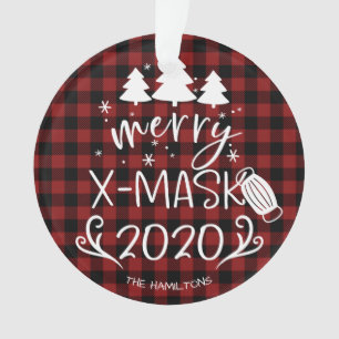 Merry ChristusMask Funny 2020 Covid Pandemic Ornament