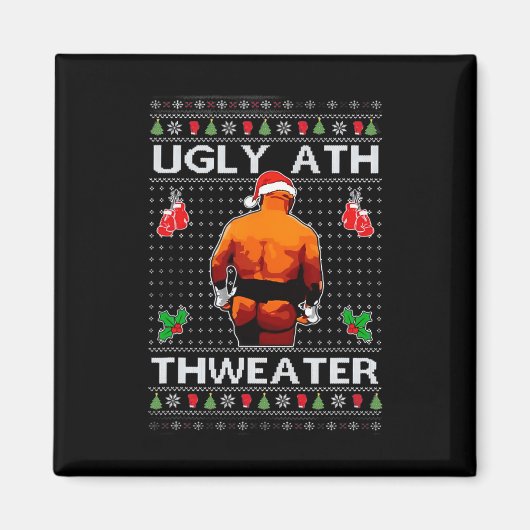 Merry Chrithmith Kith My Ath Butt Viral Fight Me Magneet (Voorkant)