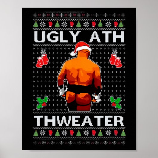 Merry Chrithmith Kith My Ath Butt Viral Fight Me Poster (Voorkant)