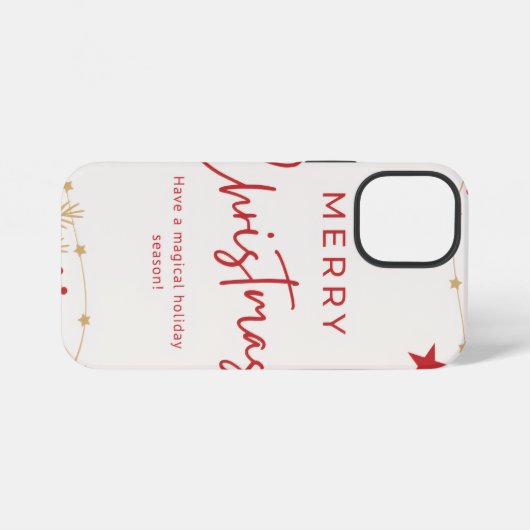 Merry Chritmas iPhone Hoesje (Achterkant horizontaal)