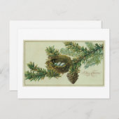 Merry Chrsitmas Wenskaart Feestdagenkaart (Voorkant / Achterkant)