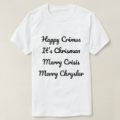 Merry Chrysler Vine T-shirt (Design voorkant)