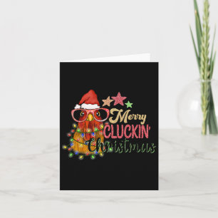 Merry Cluckin' Christmas Feestelijke Kip Kaart