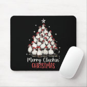 Merry Cluckin Kerst Grappige Kerstkippen F Muismat (Met muis)