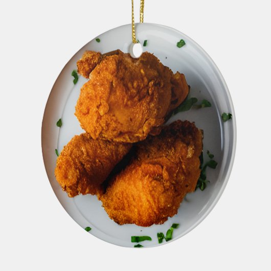 Merry Cluckin' kerst Keramisch Ornament (Links)