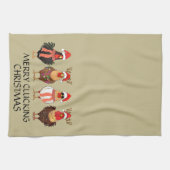 Merry Clucking Christmas beroemd gemaakt door Four Theedoek (Horizontaal)