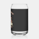 Merry Clucking Christmas Funny Chicken Roosters Blikvorm Glas (Links)