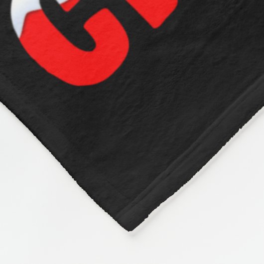 Merry Clucking Christmas Funny Chicken Santa Hat X Fleece Deken (Hoek)