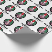 Merry Clucking Kerstkip Cadeaupapier (Hoek)