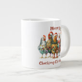 Merry Clucking Kerstkip Grote Koffiekop (Voorkant rechts)
