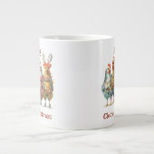 Merry Clucking Kerstkip Grote Koffiekop (Voorkant)