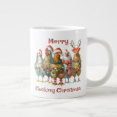 Merry Clucking Kerstkip Grote Koffiekop (Rechts)