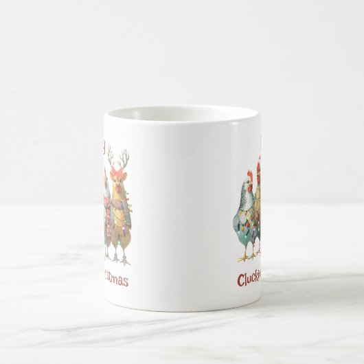 Merry Clucking Kerstkip Koffiemok (Center)